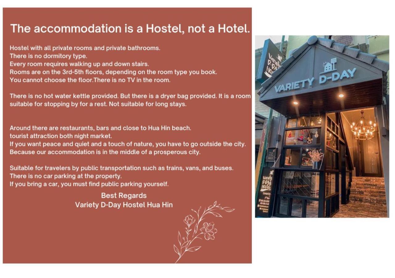 Varietyd-Dayhostel Huahin Exteriör bild